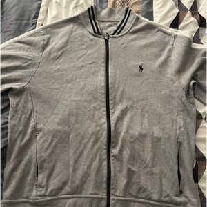 Polo jogger/sweatsuit XL gray white stripe set